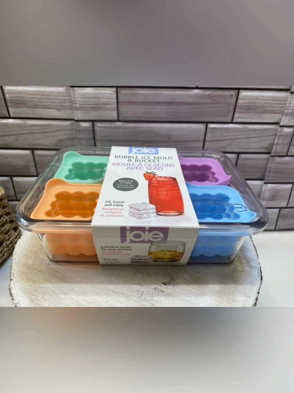 Joie ❤️ (6) XL BUBBLE ICE MOLD & BUCKET BPA FREE NWT